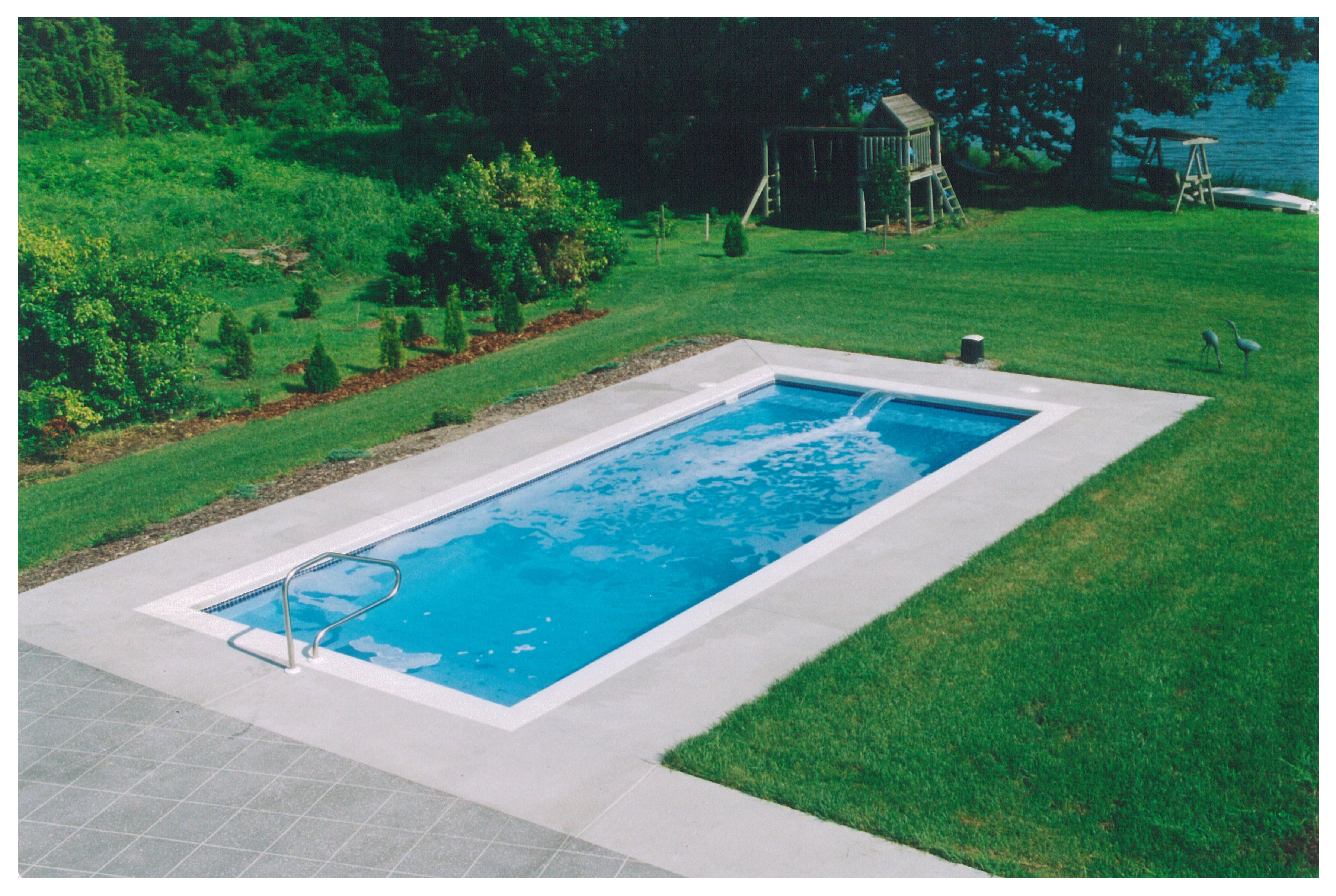 small fiberglass inground pools