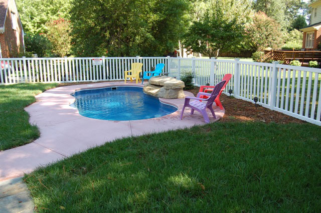 small fiberglass inground pools