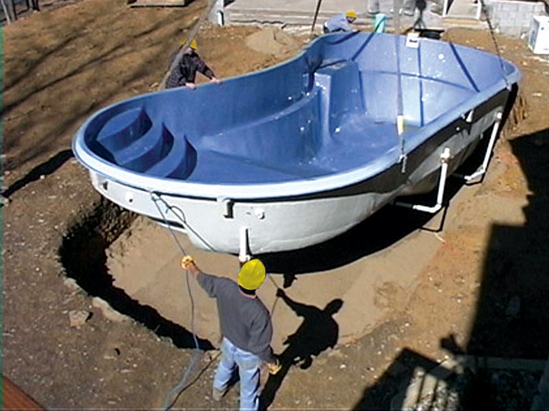 installing inground pool