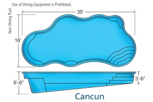 Cancun Freeform Swimming Pool Design