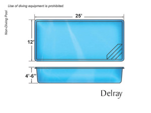 Delray Rectangular Swimming Pool Design