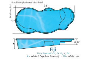 Fiji Freeform Inground Fiberglass Pool Design