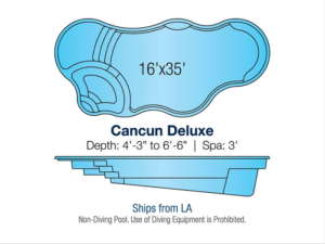 Cancun Custom Contemporary Inground Swimming Pool Design
