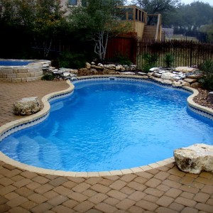 Custom Tile Work Viking Fiberglass Inground Swimming Pools