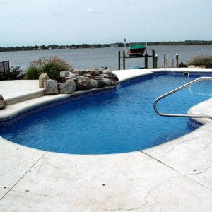 Gulf Coast Large Fiberglass Inground Viking Swimming Pool