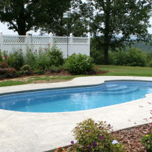 Gulf Coast Large Fiberglass Inground Viking Swimming Pool