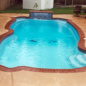 Gulf Coast Large Fiberglass Inground Viking Swimming Pool