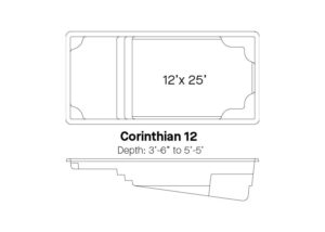 Corinthian 12 Rectangular Inground Pool Design 4