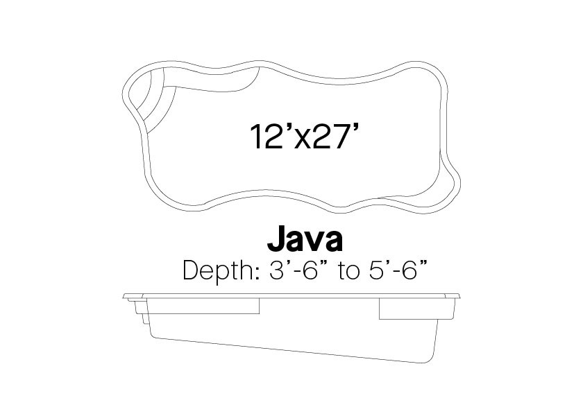 Java Small Inground Fiberglass Viking Pool Design