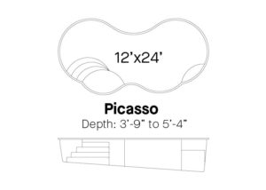 Picasso Freeform Fiberglass Pool Design 4